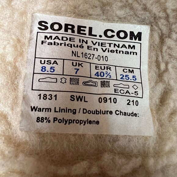 Sorel Tivoli Houndstooth Waterproof Boots Womens Size 8.5 - Picture 5 of 12